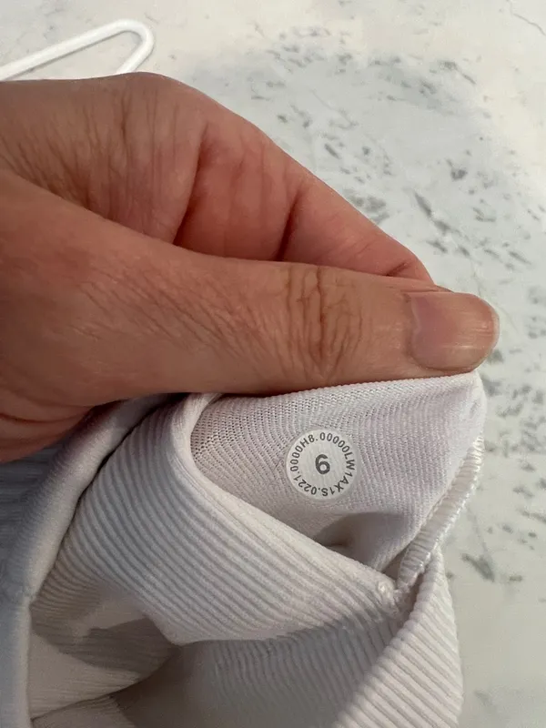 LuLu Lemon Ebb and Flow White Ribbed Yoga Top - Image 6