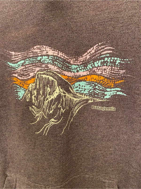 Patagonia Women's Plum Pullover Hoodie with Mountain Graphic organic cotton - Image 4