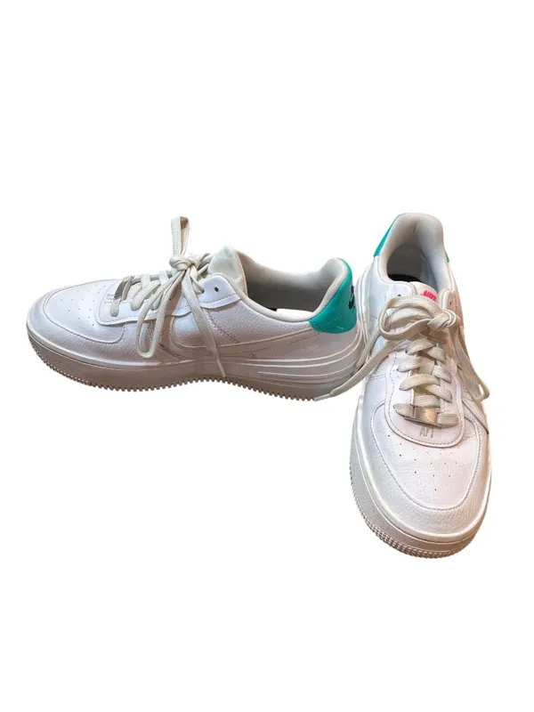 Nike Air Force 1 wms white green platform leather LT sneakers sz 8.5 SKU 10-335 - Image 2