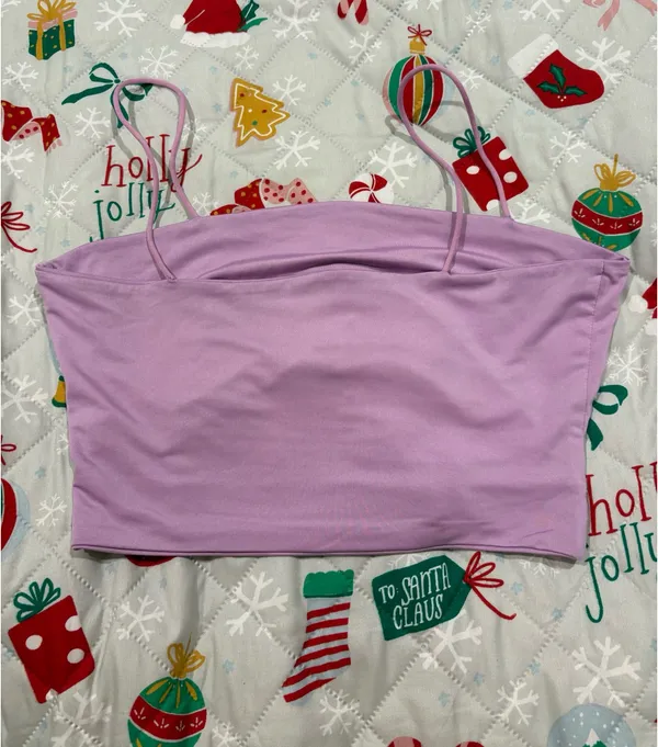 Purple Tank Top with Cut Out - Image 4