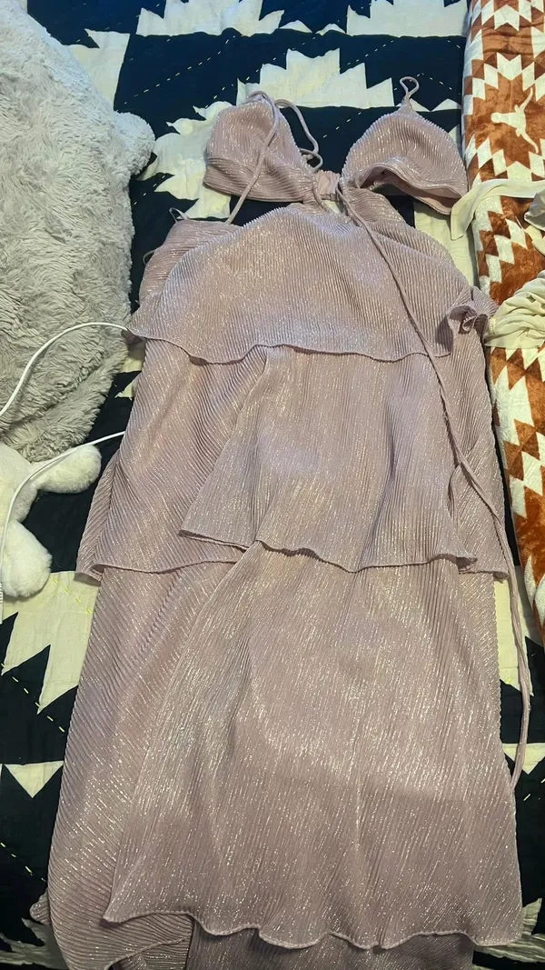 Pink / purple dress Size M - Image 2