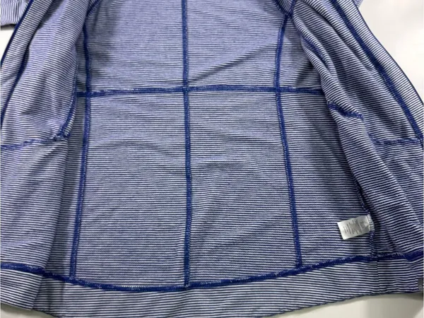Talbots Blue and White Hooded Zip - Image 7