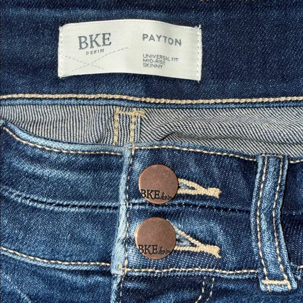BKE Dark Blue Women's Skinny Jeans - Image 7