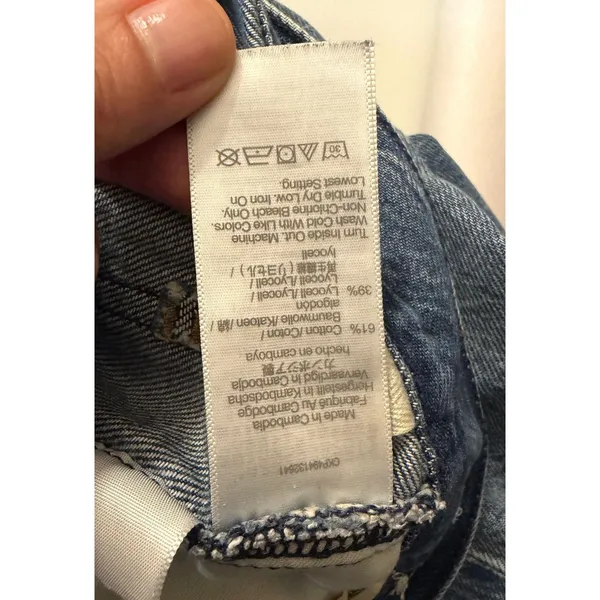 Madewell Superwide-Leg Jeans in Fannin Wash Rigid sz. 26 - Image 11