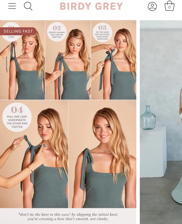 Birdy Grey NEW Alex Convertible Dress In Sea glass MSRP $99 - Image 2