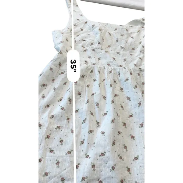 Princess Polly Samana Mini Dress Ditsy Floral Square Neck White Purple Sz 14 NEW - Image 14