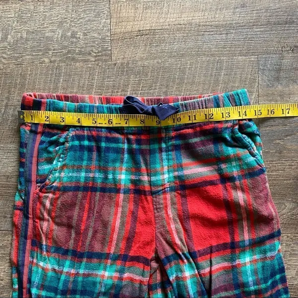 Aerie Pajama Pants Plaid Cotton Lounge Sleep Red Green Blue - Image 7