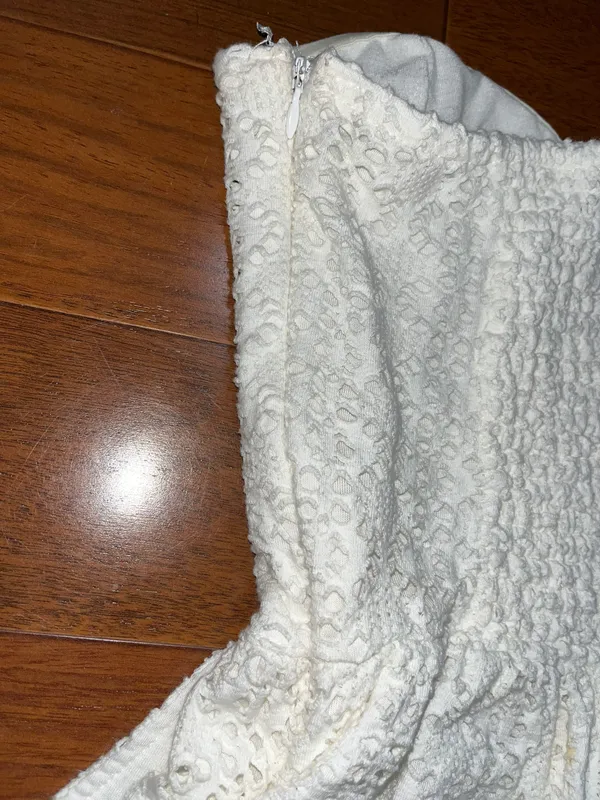 Forever 21 White Strapless romper - Image 5