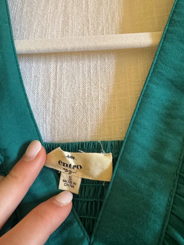Boutique Sundress Teal Green - Image 4