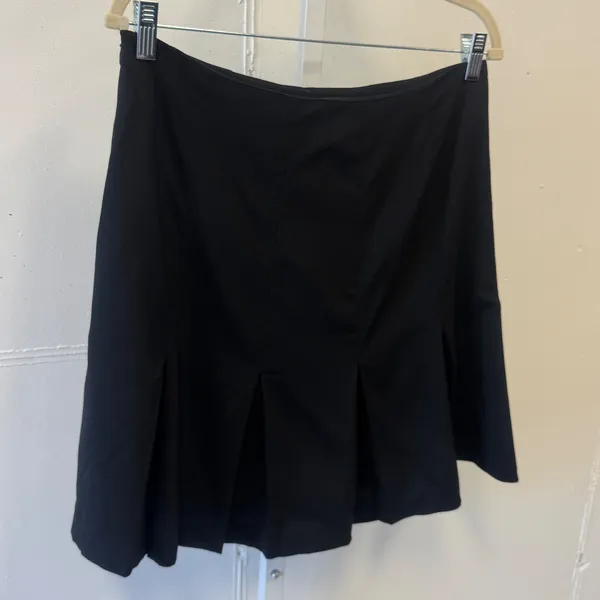 Vintage J. McLaughlin Black Pleated Drop Waist Skirt‎ Size 10 Academia Classic - Image 8
