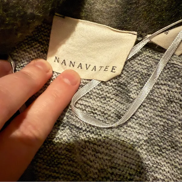 Nanavatee Green‎ Camo Long Sleeve Open Knit Fuzzy Soft Cardigan Sz S/M - Image 3