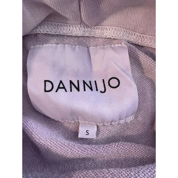 Dannijo Hoodie Womens‎ Small Purple Excellent Cotton French Terry Pullover - Image 6