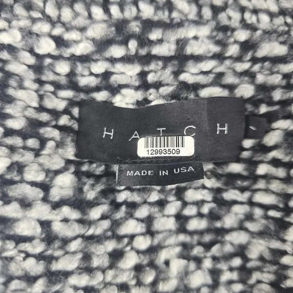 Hatch The Bristol Coat Black & White Textured Double Breasted Wool Blend Small‎ - Image 8