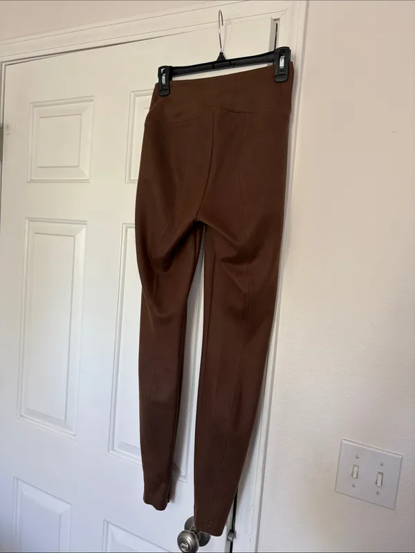 White House Black Market's signature Runway Leggings in chocolate - Image 4