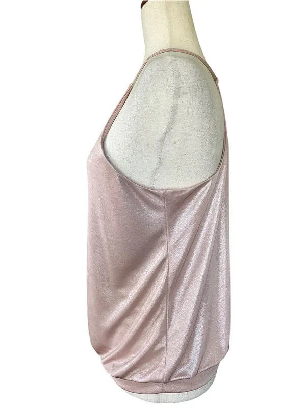 Express Cami Shine Tank features a shimmer finish. - Image 8