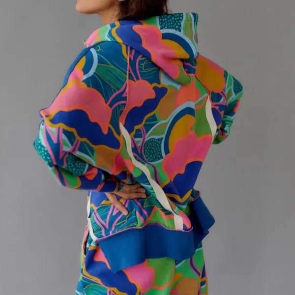 Urban Outfitters Out from Under Psychedelic Hattie Mix Hoodie Sweatshirt - Image 5