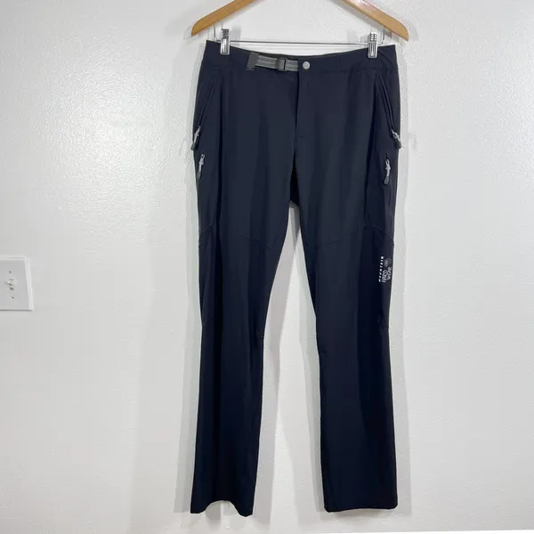 Mountain Hardwear Women's‎ Softshell Hiking Pants 4 Long Black Stretch Trekking - Image 2
