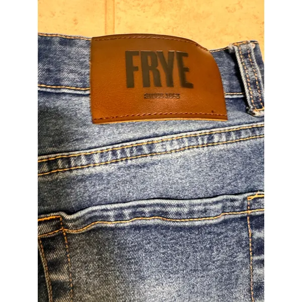 Frye Womens High Rise Straight Leg Jeans Medium Wash Blue Size 2/26 - Image 9