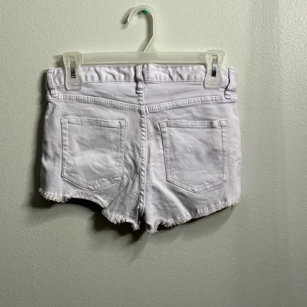 H&M Women Lilac Cut Off Jean‎ Shorts Size 2. - Image 5