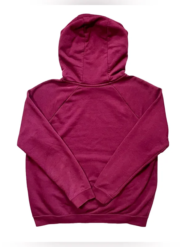 Nike Rally Essentials Burgundy Fleece Pullover Hoodie - Image 5