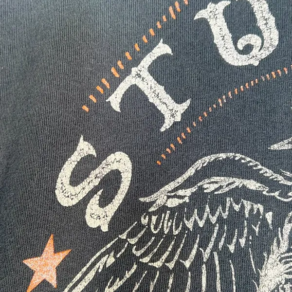 78th Sturgis Motorcycle Rally Distressed Black Graphic Tee T-shirt Womens M - Image 4