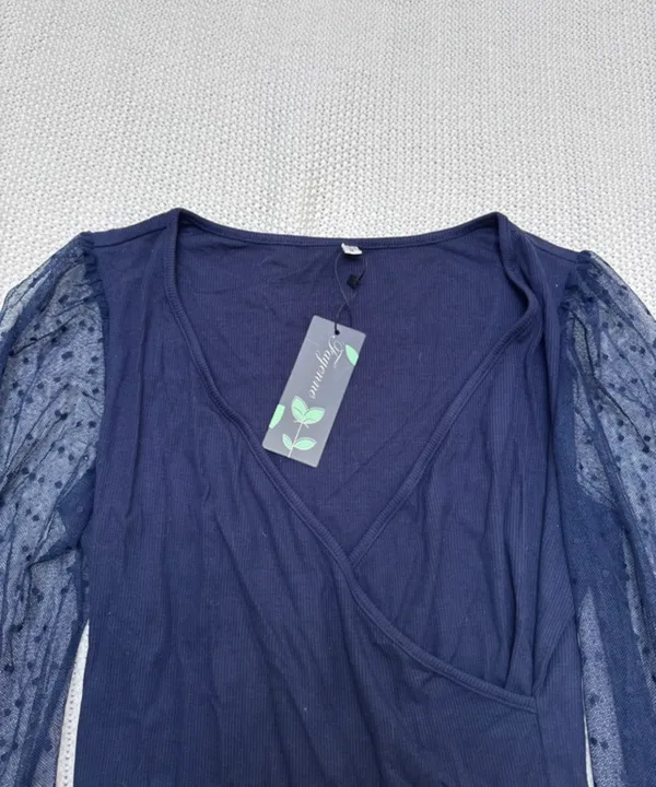 Long sleeve top Blue - Image 3