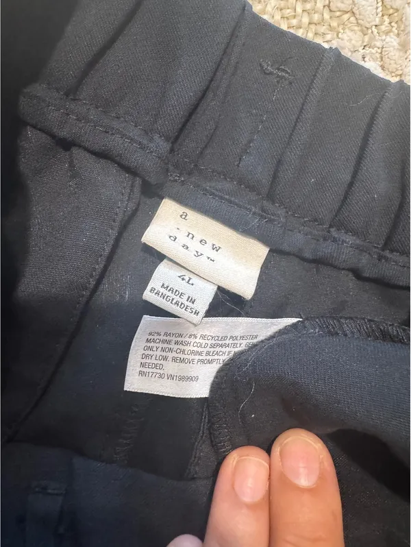 A New Day Women's Basic Pants, Size 4, High-Rise, Straight-Leg - Image 5