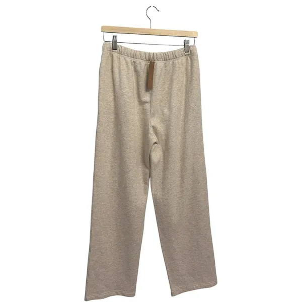 New Skims Cotton Fleece Classic Straight Leg Pant Oatmeal Hearher Medium NWT - Image 6