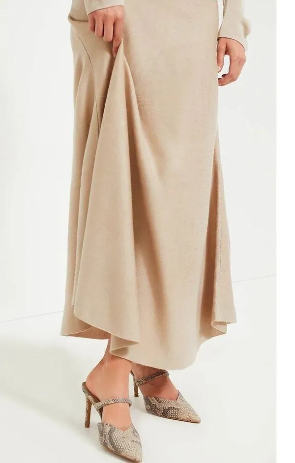 NWT Tuckernuck POMANDER PLACE Brielle in Tan Knit Maxi Sweater Dress S - Image 4