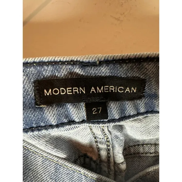 Modern American NEW Willow Full‎ Straight Jeans Size 27 Denim Smokey Blue - Image 7