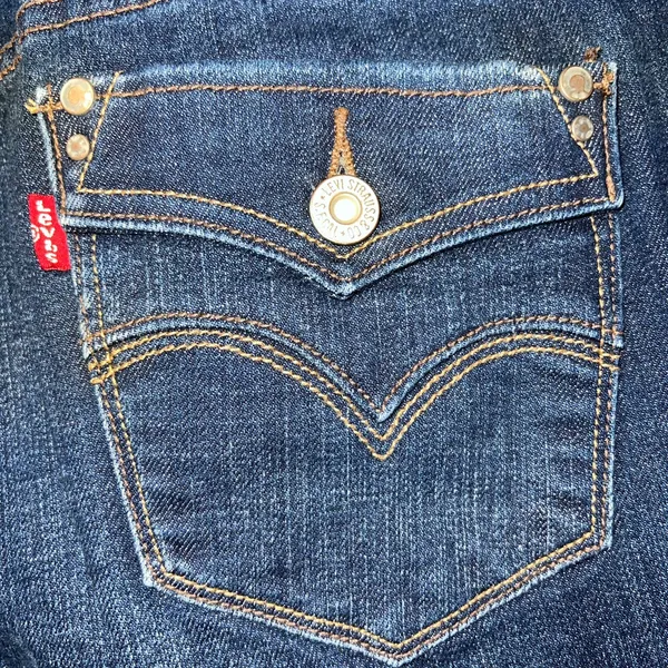 Levi's 505 Blue Straight Leg‎ Jeans Classic Style - Image 4