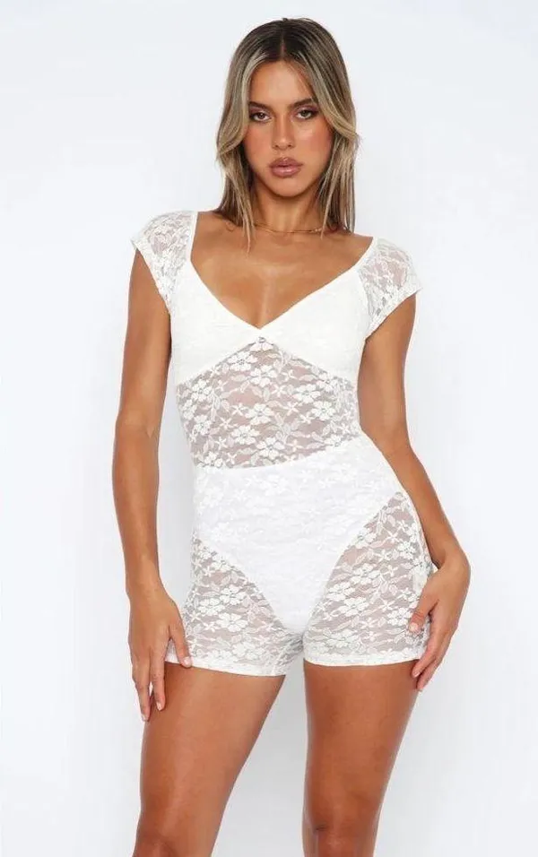 Lift Me Up Playsuit White - Image 6