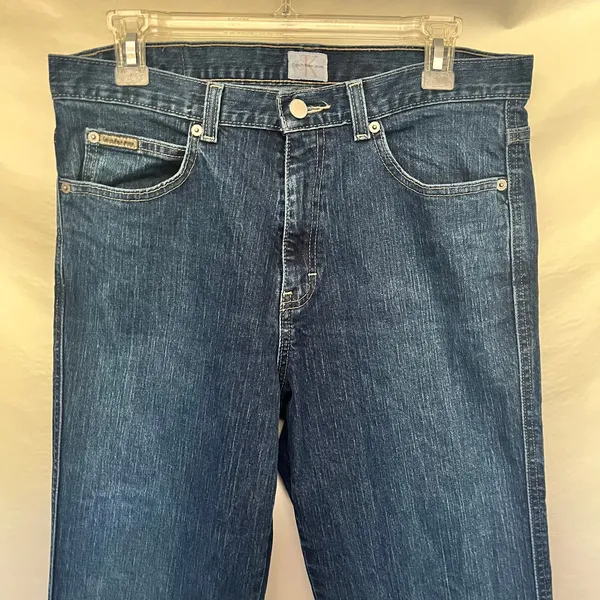 Calvin Klein Jeans Y2K Slim Bootcut Womens Jeans Sz 12 Coastal Cowgirl Classic - Image 5