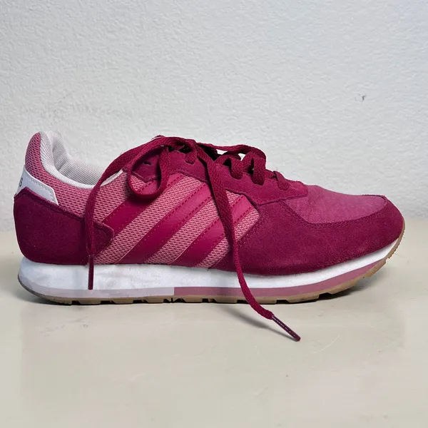 Adidas Women’s Pink Low Top Lace-Up Sneakers Size US‎ 8.5 B43788 - Image 8