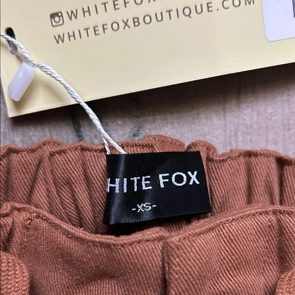 White Fox Boutique Tan Cargo Pants - Image 2