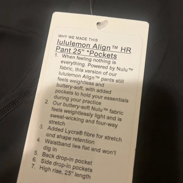 Lululemon Align HR Pants 25” With Pockets - Image 6