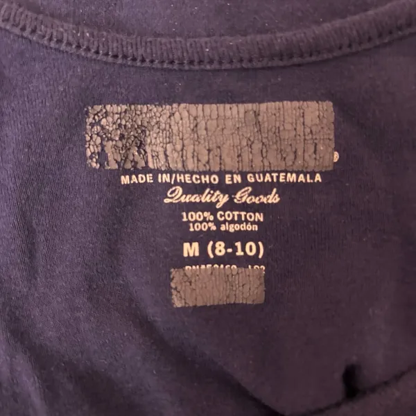 Quality Goods Navy Blue Cotton Scoop Neck Tank Top Size M - Image 3