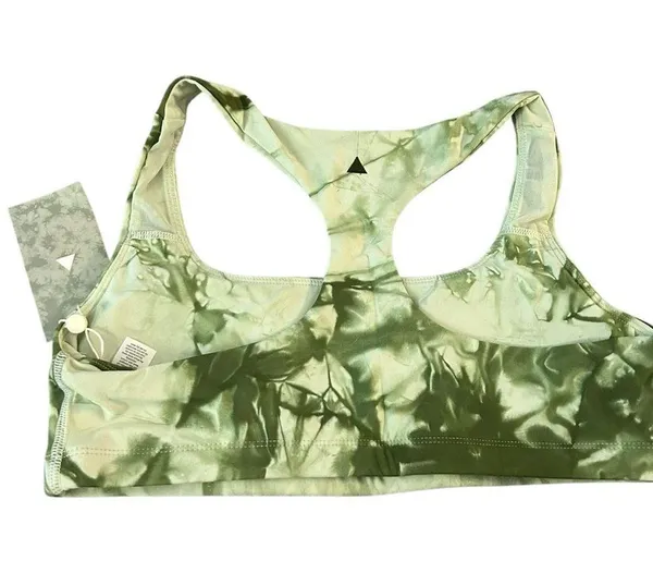 Balance Athletica Vitality Womens M Core Sports Bra Rio Green Tie Dye Padded New - Image 4