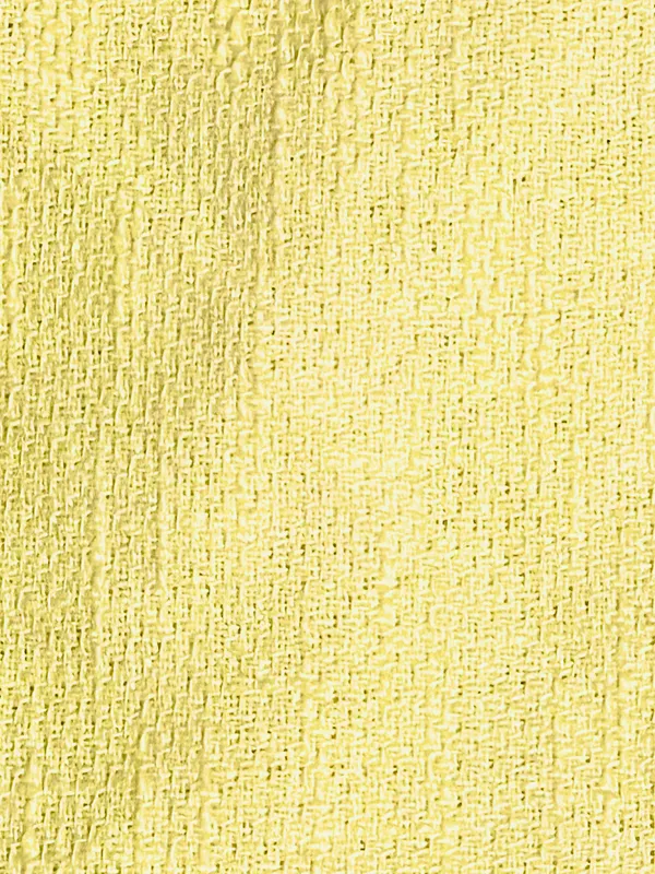 H & M Yellow Tweed Lined Mini Skirt 12 Bright Preppy - Image 2
