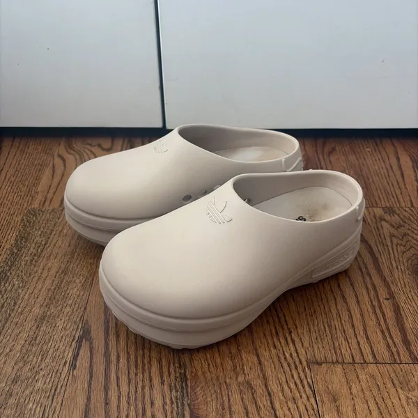Adidas Originals ADIFOAM Stan Smith Mule Clog Slides Women’s SZ 7 Chunky Taupe - Image 3