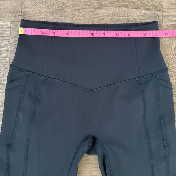 Lululemon All The Right Places Crop II 23" Leggings 4 Midnight Navy Luxtreme - Image 9