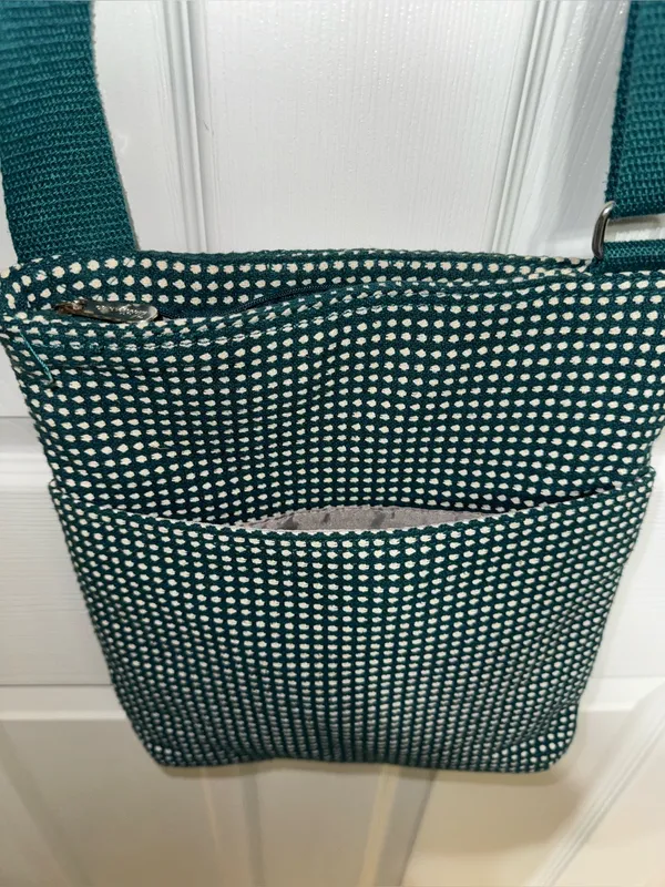 Thirty One Organizing Shoulder Bag Crossbody Bag Dotty Weave - Image 6