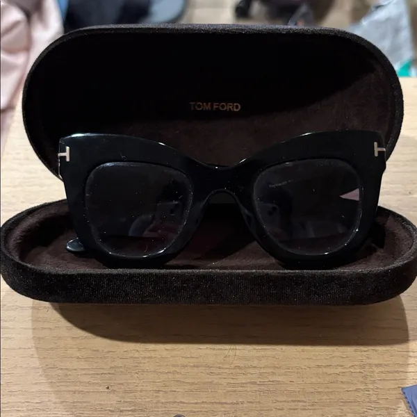 Tom Ford Black Karina Cat Eye Sunglasses - Image 2