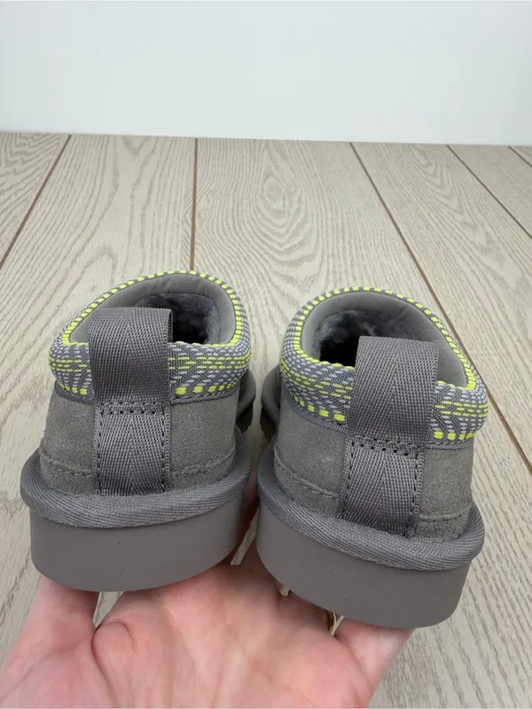 Koolaburra by UGG Womens Burree Embroidered Trim Slipper 5M Grey & Green $80 - Image 6
