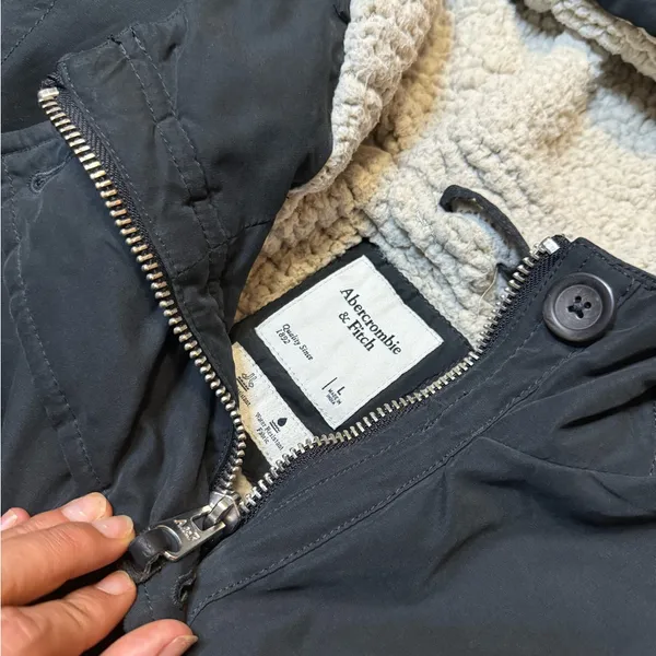 •ABERCROMBIE & FITCH• BLACK COAT - Image 5