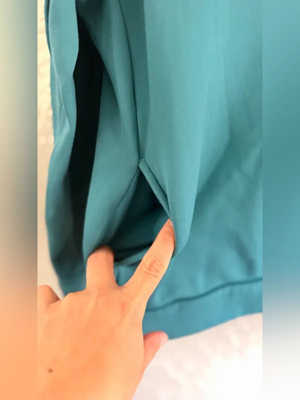 Nike Therma Soft Fleece Teal Pullover Hoodie Women's medium Loose Fit Sweatshirt - Image 7