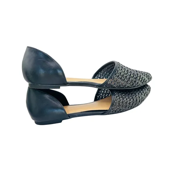 Lauren Conrad Calcite black weave D’Orsay pointy flats womens sz 9.5 - Image 2