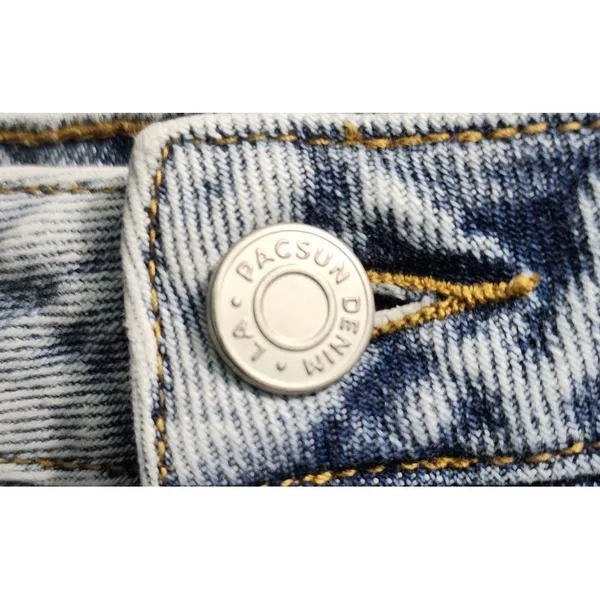 PacSun Light Wash Mom Shorts High Rise Denim Roll Cuff Summer‎ Casual Size 25 - Image 2