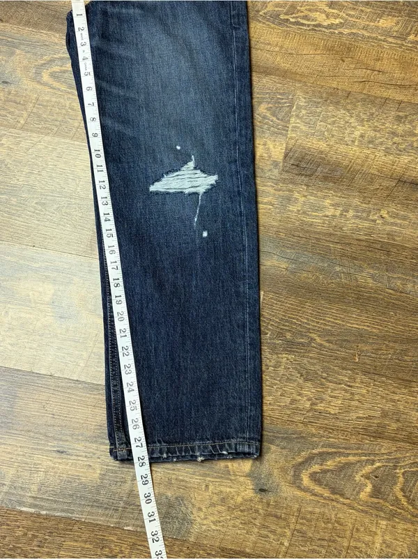 NEW Ariat Jeans Tomboy Straight Ultra High-Rise Women's 27 Button Fly Distress - Image 13