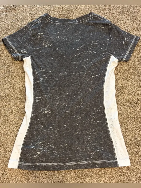 Team Apparel Women's Heather Black Steelers Short Sleeve Tee Size Small - Image 9